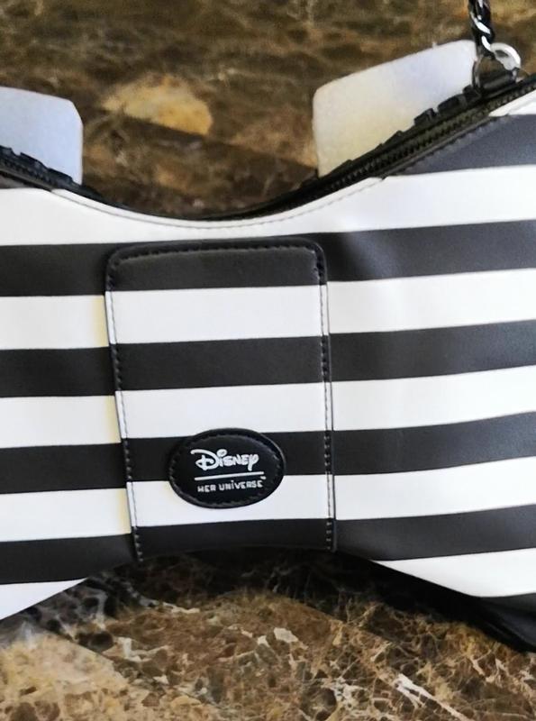 Disney Her Universe Alice In Wonderland Stripe Bow Shoulder Bag NWT​ Her Universe Disney Alice In Wonderland Stripe Bow Shoulder  main image 3