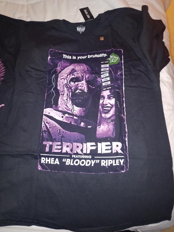 WWE Rhea Ripley X Terrfier Knife T-Shirt | Hot Topic