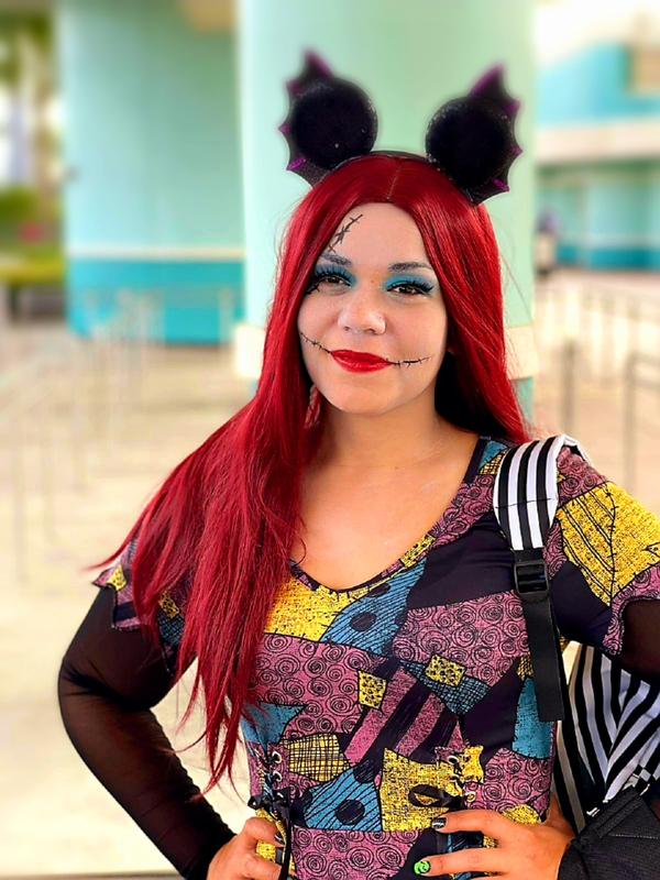 The Nightmare Before Christmas Sally Mesh Long-Sleeve Dress | Hot Topic