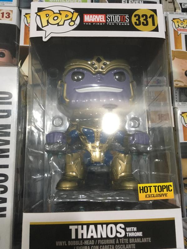 Funko Marvel Studios: The First 10 Years Pop! Thanos (With Throne) Vinyl  Bobble-Head Hot Topic Exclusive | Hot Topic