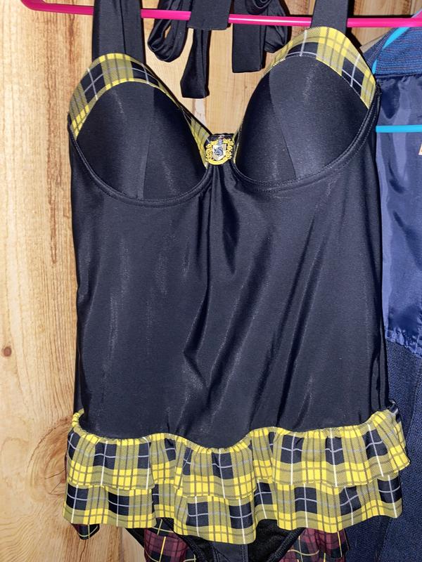 Harry Potter Hufflepuff Plaid Swimsuit Hot Topic