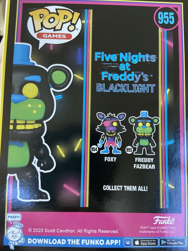 Funko Pop! Five Nights at Freddy's Fazbear Blacklight Hot Topic FNAF Pop  955 889698795241
