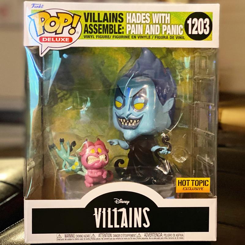 Hades Funko Pop 1142 Target Exclusive Disney Villains with Chess Board