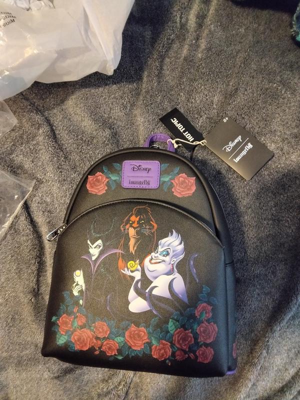 Loungefly Disney Villains Trio Roses Mini Backpack NWT Loungefly Disney Villains Trio Roses Mini Backpack | Hot Topic main image 2