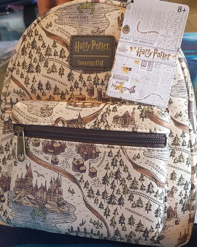 Loungefly Harry Potter Hogwarts School Grounds Map Mini Backpack