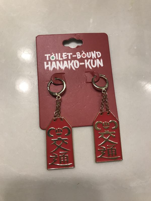健康アクセサリー hanako Toilet-Bound Hanako-Kun Hakujoudai Mismatch Cuff Earrings