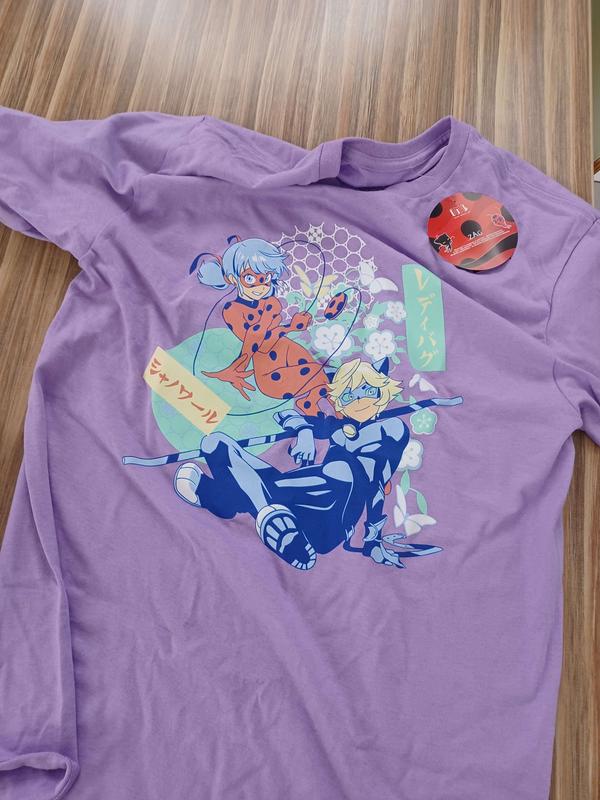 Miraculous: Tales Of Ladybug & Cat Noir Duo Boyfriend Fit Girls T-Shirt