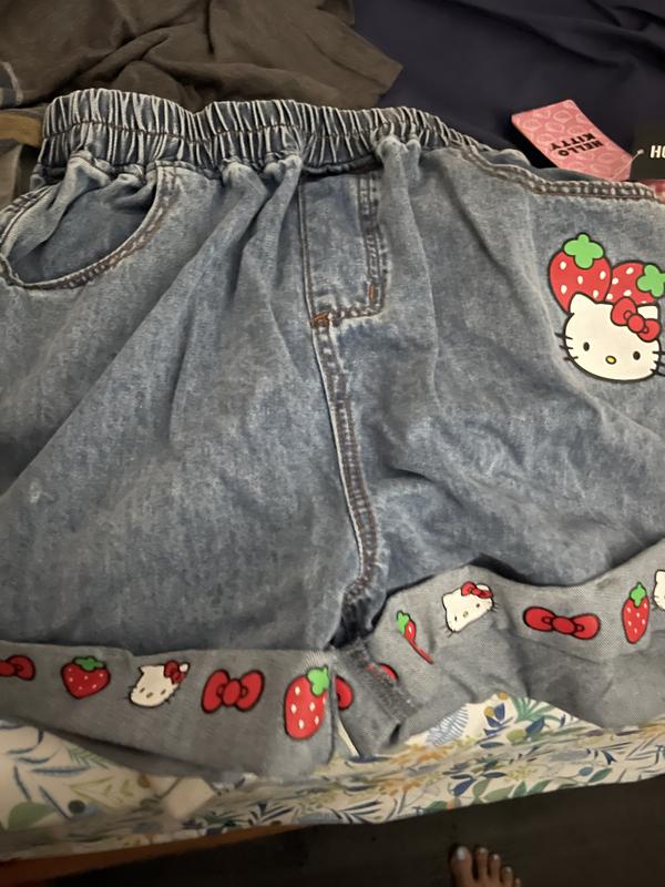 Hello Kitty denim jeans mom Shorts 3X sale 18