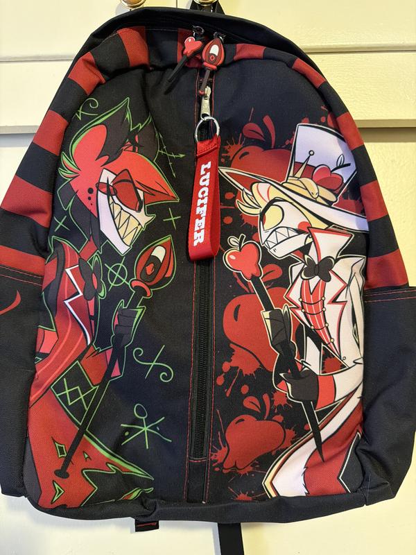 alastor mini backpack Hot Topic: Loungefly Its bring your dads to school day Hazbin Hotel Alastor's Radio Figural