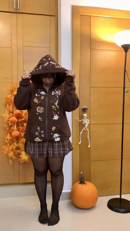 Over The Garden Wall Icons Girls Oversized Thermal Hoodie | Hot Topic