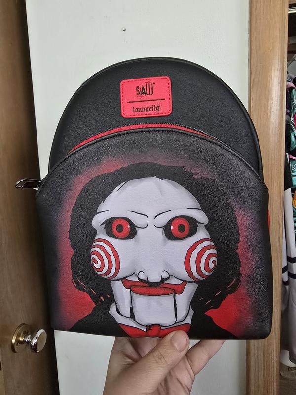 Jigsaw Red Leather Backpack Vintage Retro Jigsaw Saw Movie main image 4