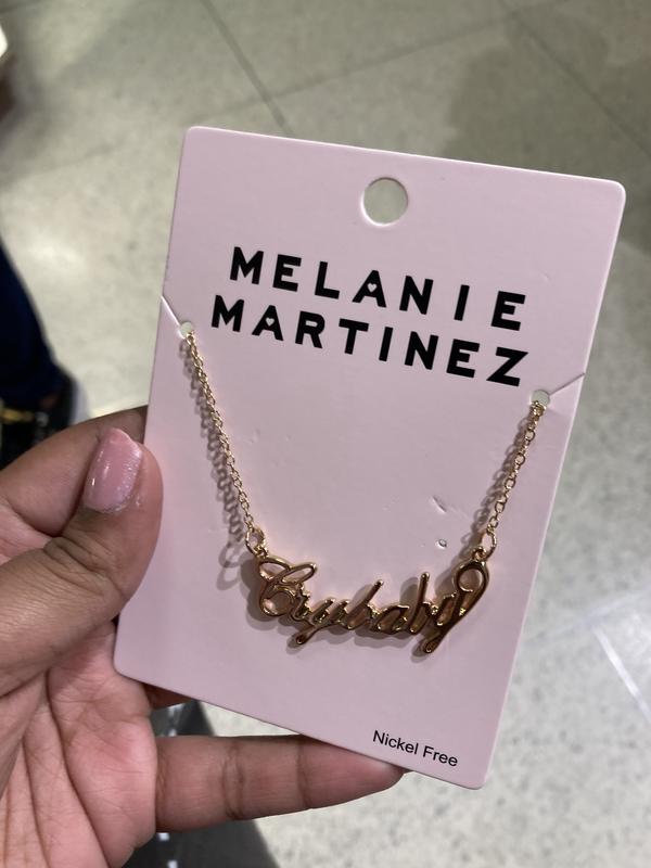 Melanie Martinez Crybaby Nameplate Necklace Hot Topic