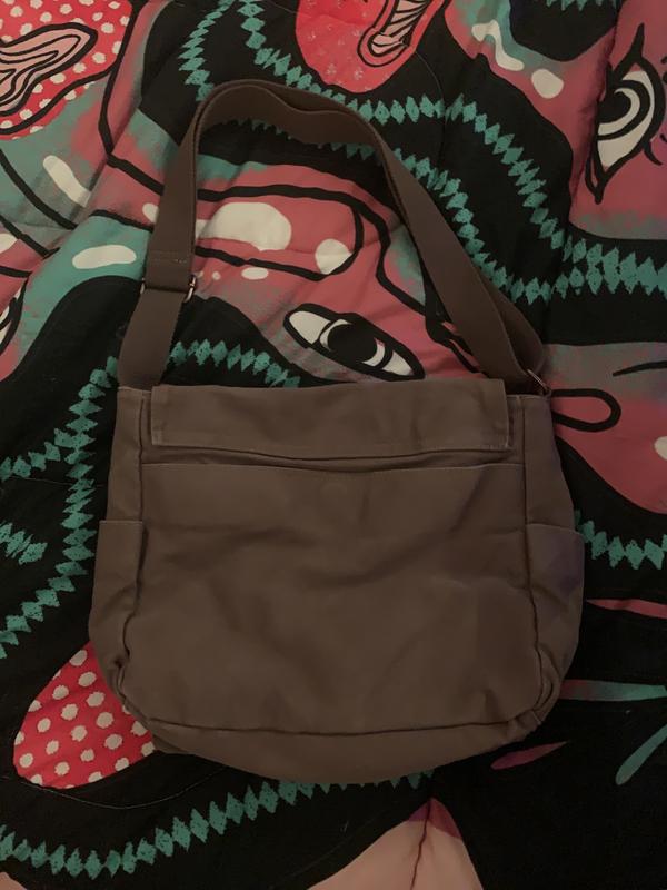 Social Collision Grunge Star Canvas Messenger Bag | Hot Topic