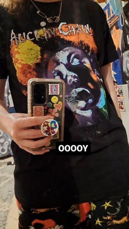 Alice In Chains Facelift Album Cover Boyfriend Fit Girls T