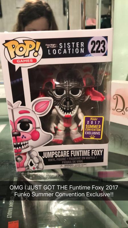 Funko Pop! Games: FNAF Sister Location- Jumpscare Funtime Foxy-Collectible  Figure - Summer Convention Exclusive : Toys & Games 