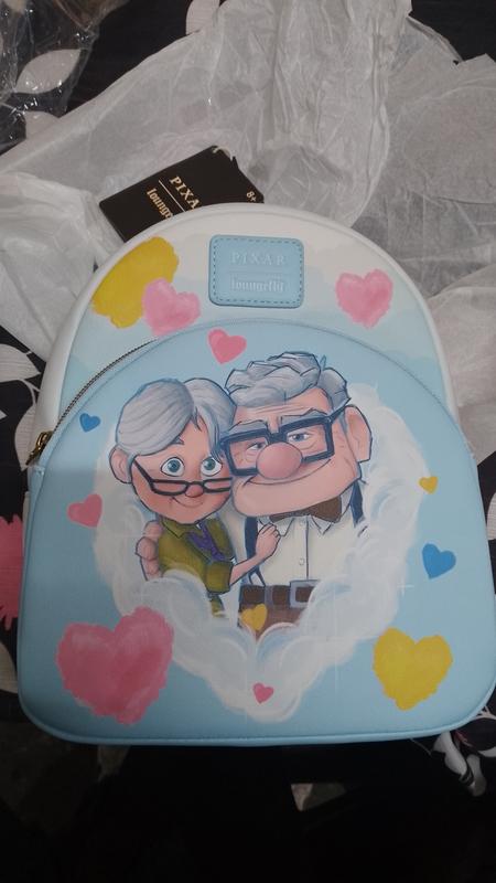 Loungefly Disney Pixar Up Carl & Ellie Hearts Mini Backpack  display picture 1