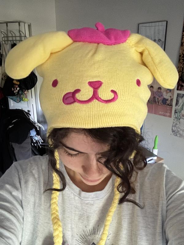 Pompompurin Sweets Figural Tassel Beanie | Hot Topic