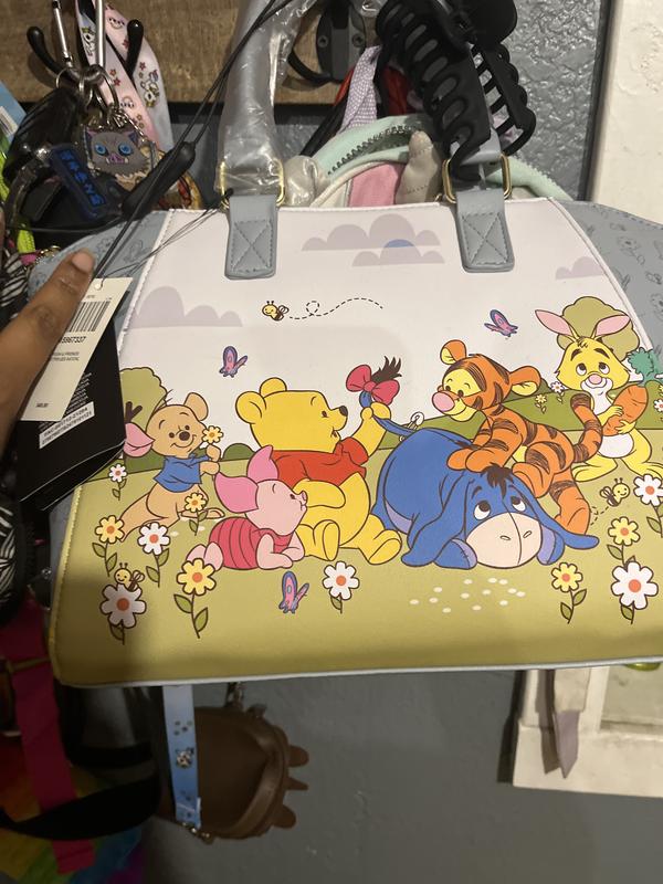NWT Loungefly Disney Winnie The Pooh Group Hug Satchel  LOUNGEFLY DISNEY NWT WINNIE THE POOH GROUP HUG FALL FRIENDS SATCHEL HANDBAG main image 1