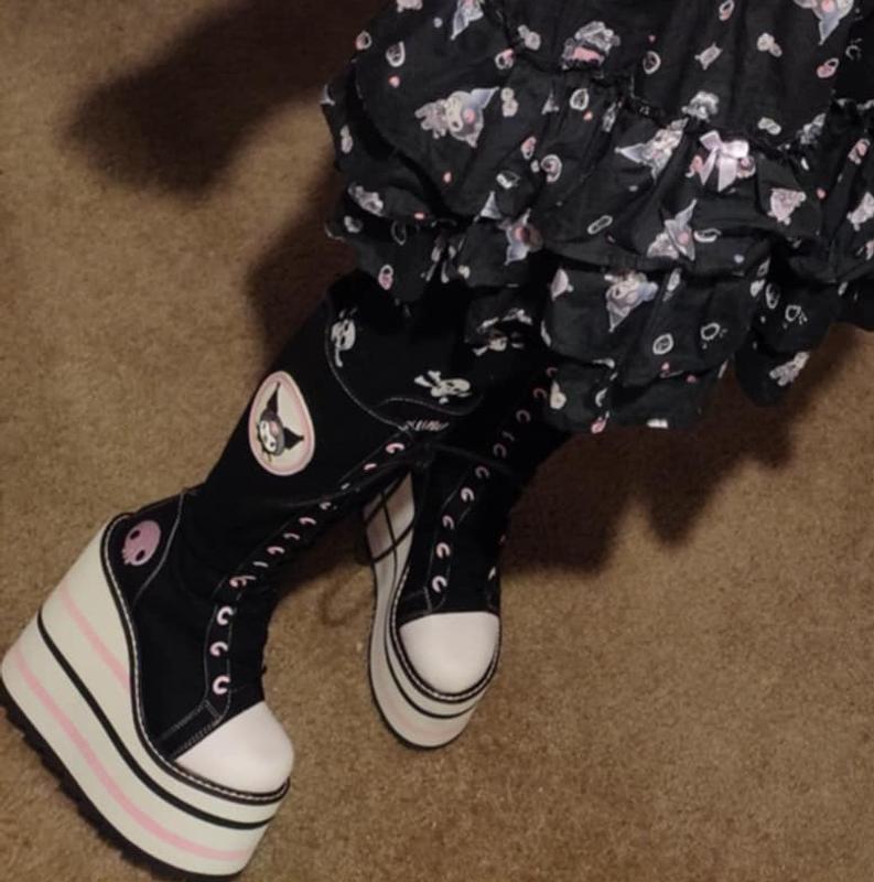 Kuromi X YRU Purple Detention Platform Boots | Hot Topic