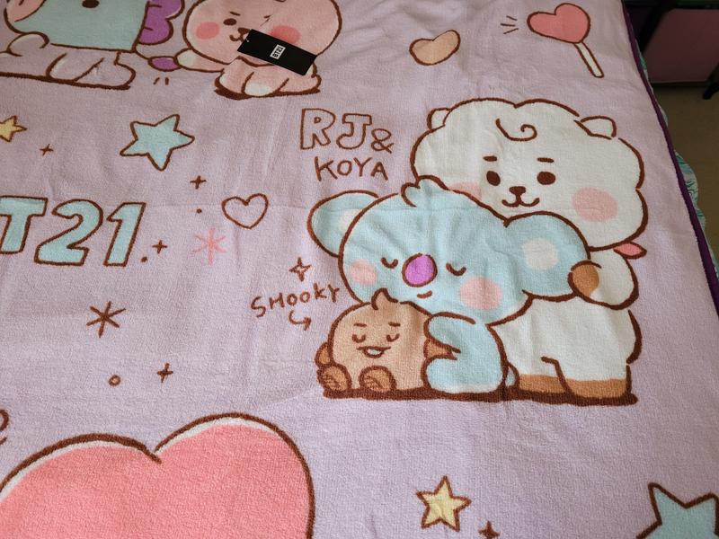 BT21 Baby Lavender Throw Blanket Hot Topic