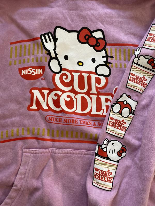 Nissin Cup Noodles X Hello Kitty Pink Girls Hoodie Hot Topic