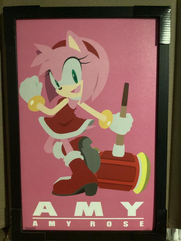 Sonic The Hedgehog Modern Character Amy Framed Poster | Hot Topic