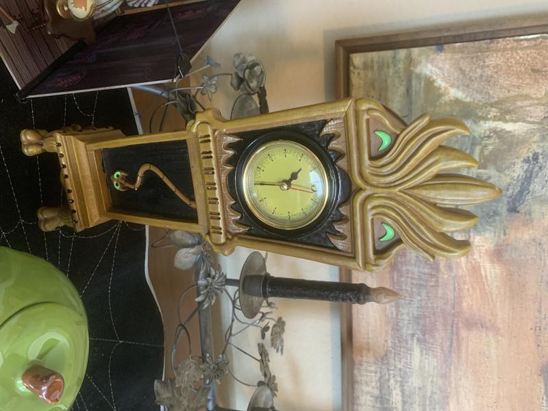 Disney The Haunted Mansion Grandfather 13 purchases Hour Clock Resin 13.5 inch Table Clock