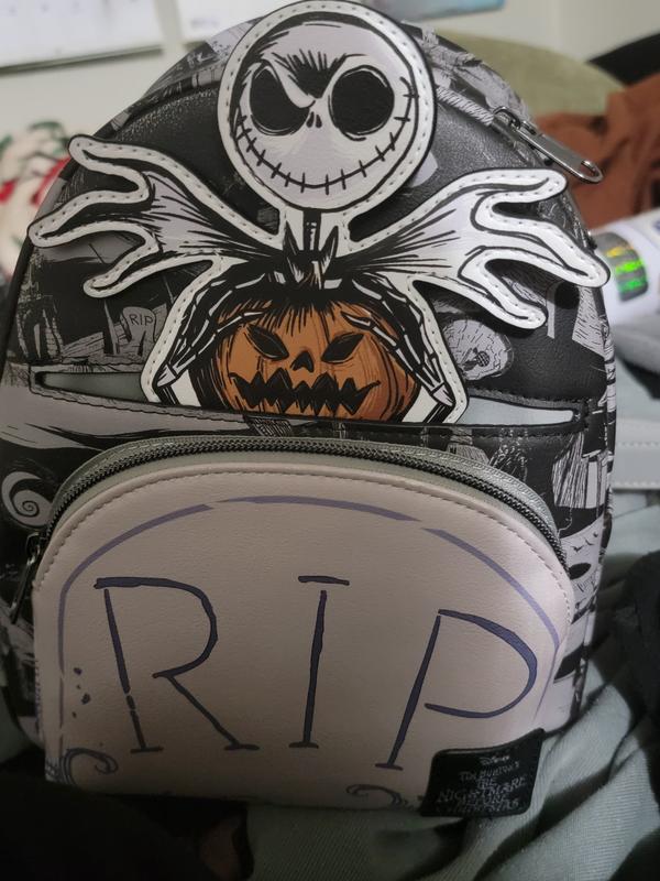 Loungefly The Nightmare Before Christmas Jack RIP Mini Backpack - NWT Amazon.com: Loungefly Disney Nightmare Before Christmas Jack  main image 2