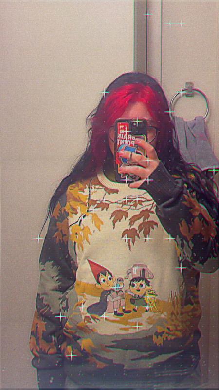 Over The Garden Wall Wirt & Greg Woods Scene Intarsia Sweater