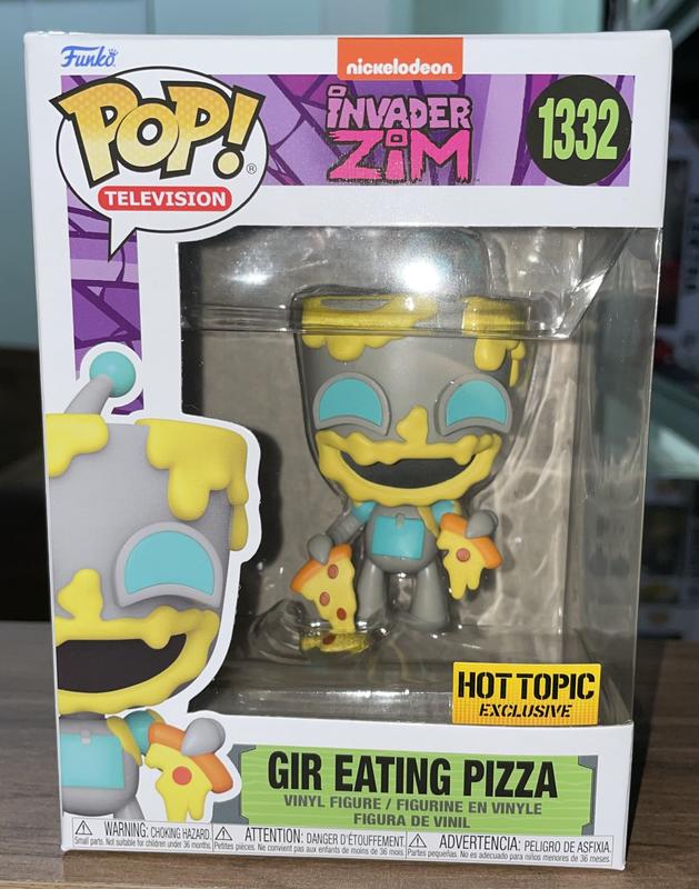 Funko Pop! Animation Invader Zim GIR Eating Pizza 1332 Exclusivo - Moça do  Pop - Funko Pop é aqui!