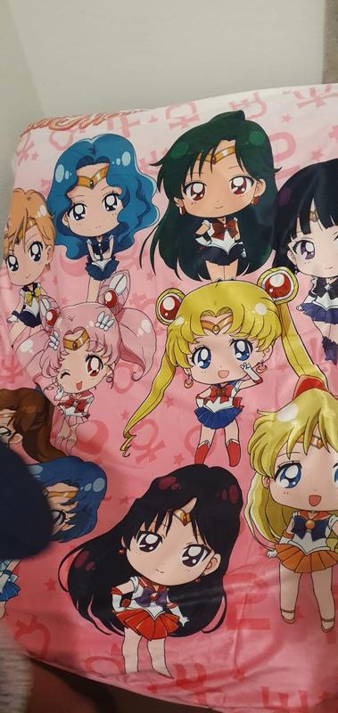 Sailor Moon Chibi Sailor Guardians Throw Blanket Hot Topic