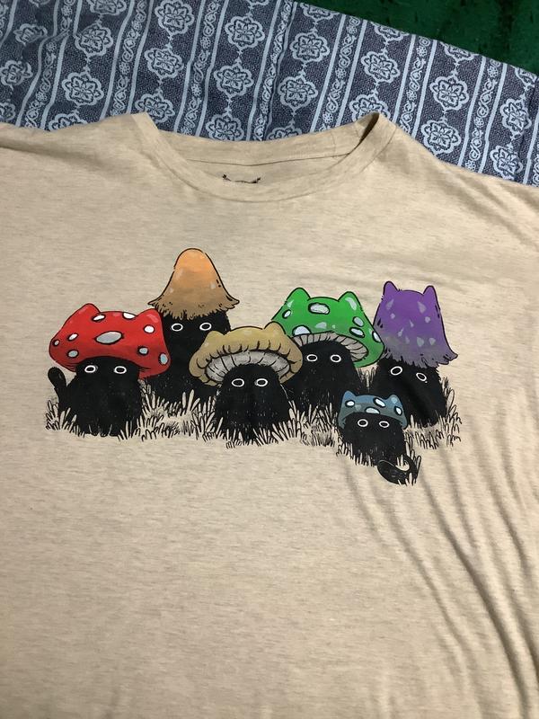 Rainbow Mushroom Cat T-Shirt By Guild Of Calamity | Hot Topic