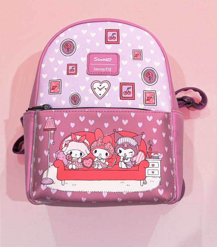 Loungefly Sanrio Kuromi My Melody store Piano Mini Backpack Book Bag