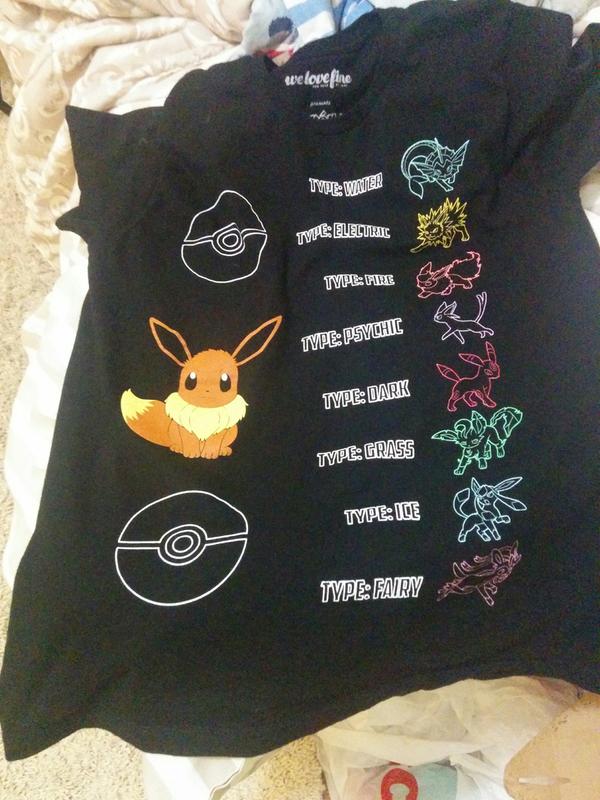 Pokemon Eevee evolutions shirt Only worn once! - Depop
