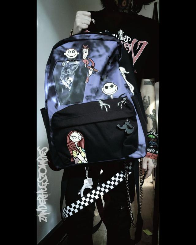 The Nightmare Before 2024 Christmas Purple Wash Pin Collector Backpack