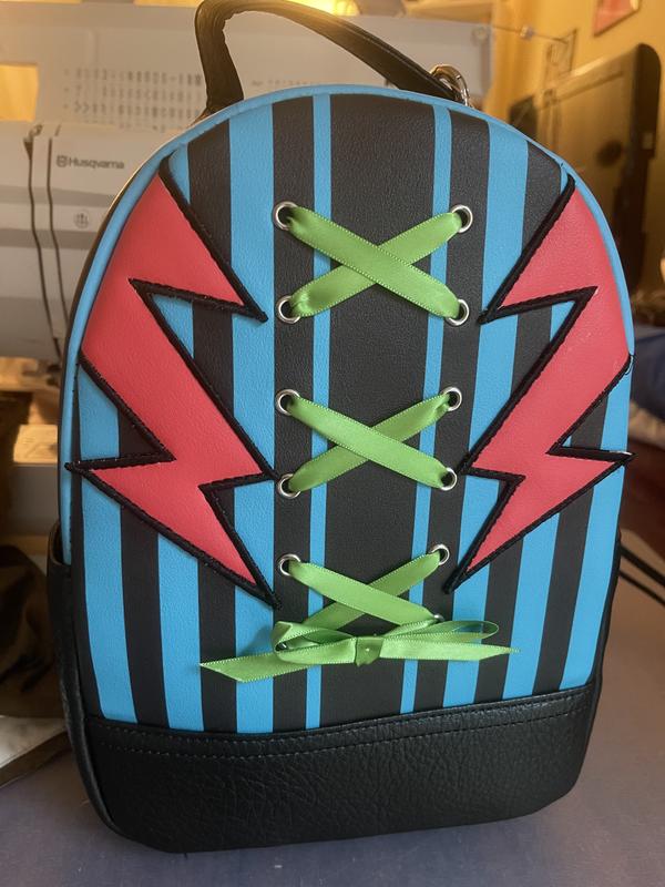 Monster High Frankie Stein Lightning Stripe Mini Backpack  display picture 1