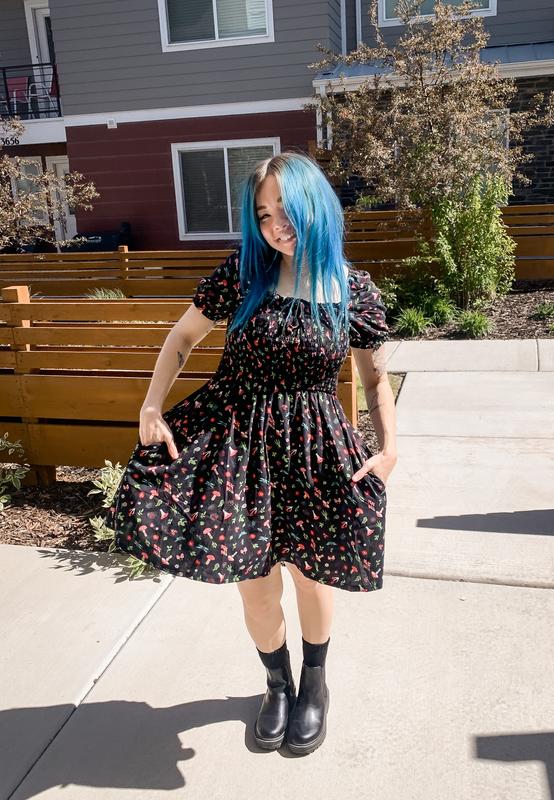 Babydoll dress store doc martens