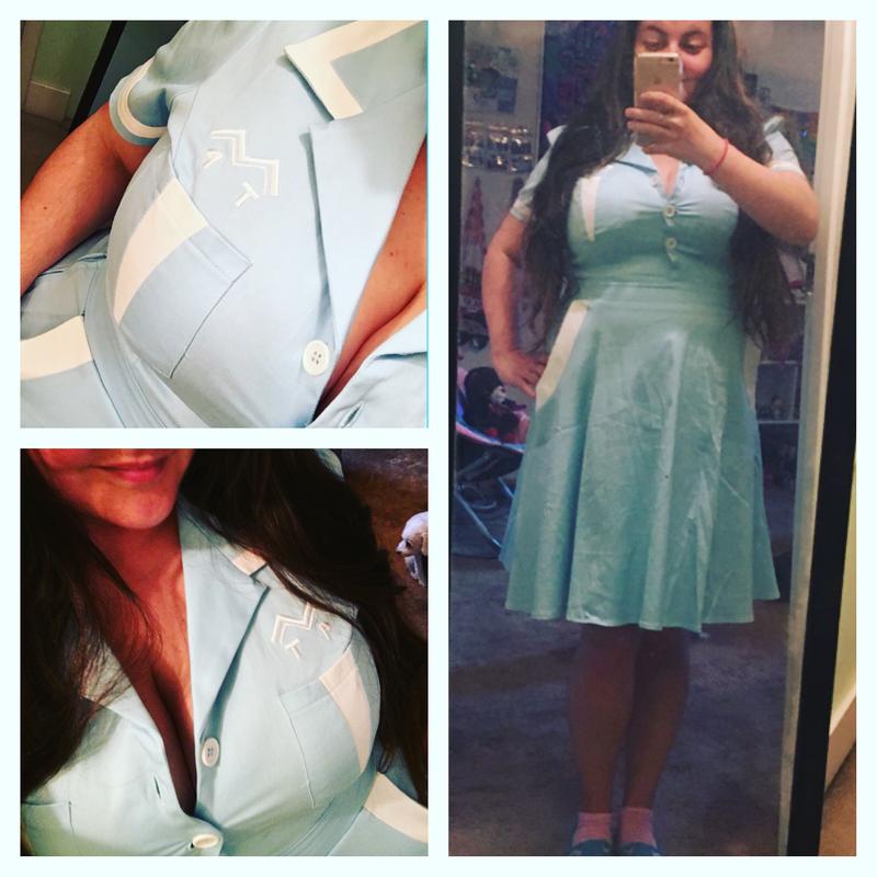 Twin Peaks Double R Diner Waitress Cosplay Dress