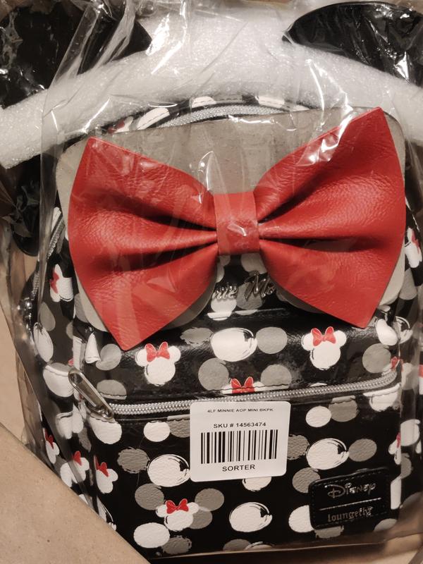 Loungefly Disney Minnie Mouse White Heads Mini Backpack  display picture 3