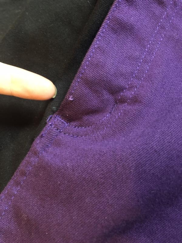 HT Denim Black & Purple Split Suspender Hi-Rise Super Skinny Jeans