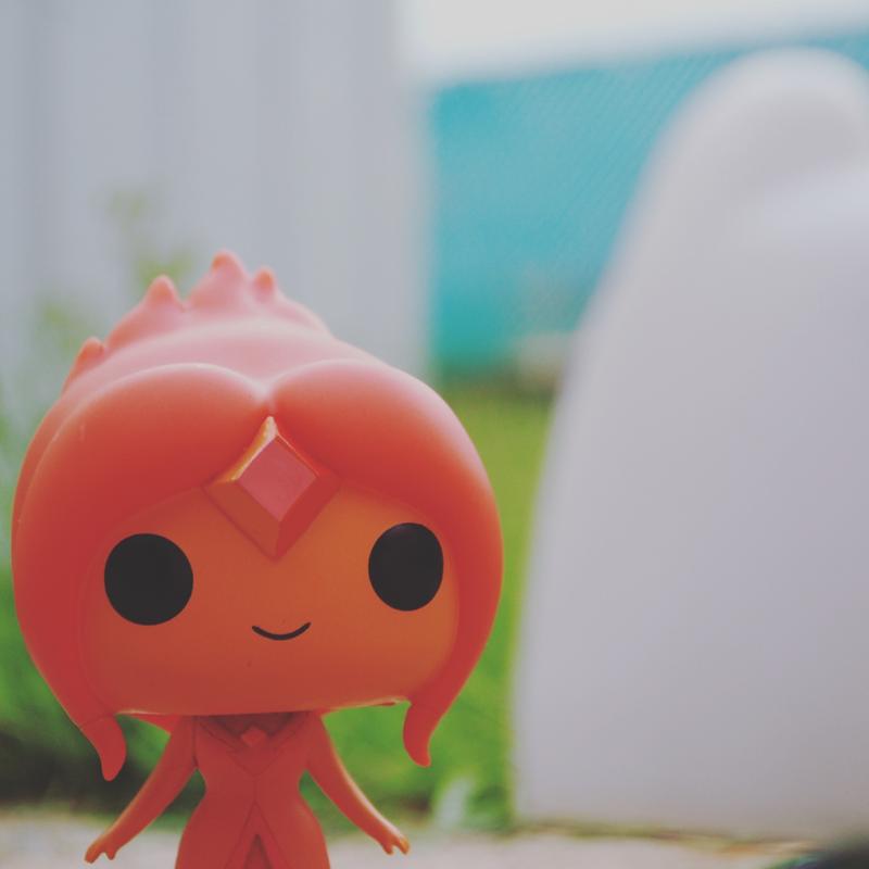  Funko Pop TV: Adventure Time-Flame Princess Action Figure :  Funko Pop! Television: Toys & Games