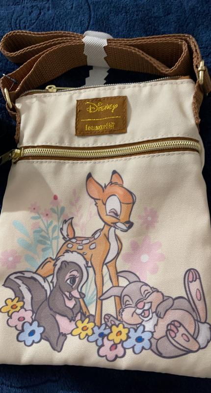 Loungefly Disney Bambi Allover Print Friends and Flowers Zip