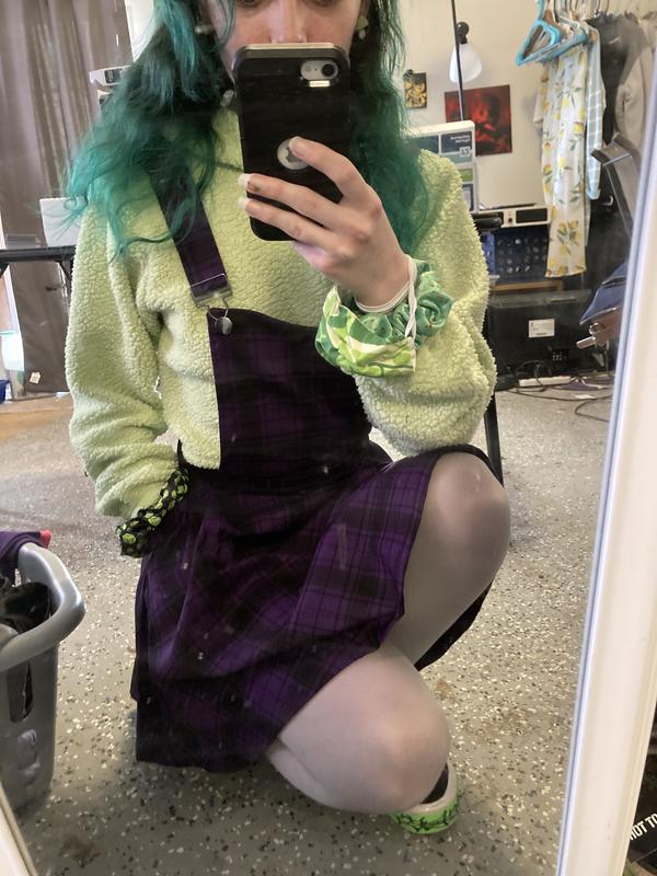 Hot Topic Purple & Black Tartan Plaid Pants (M) — Savill's Secondhand