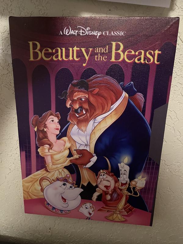 Disney Beauty And The Beast VHS Canvas Art