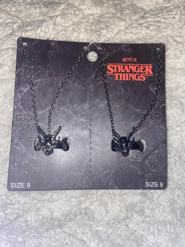 Stranger Things Hellfire Club Demon Best Friend Necklace Set | Hot