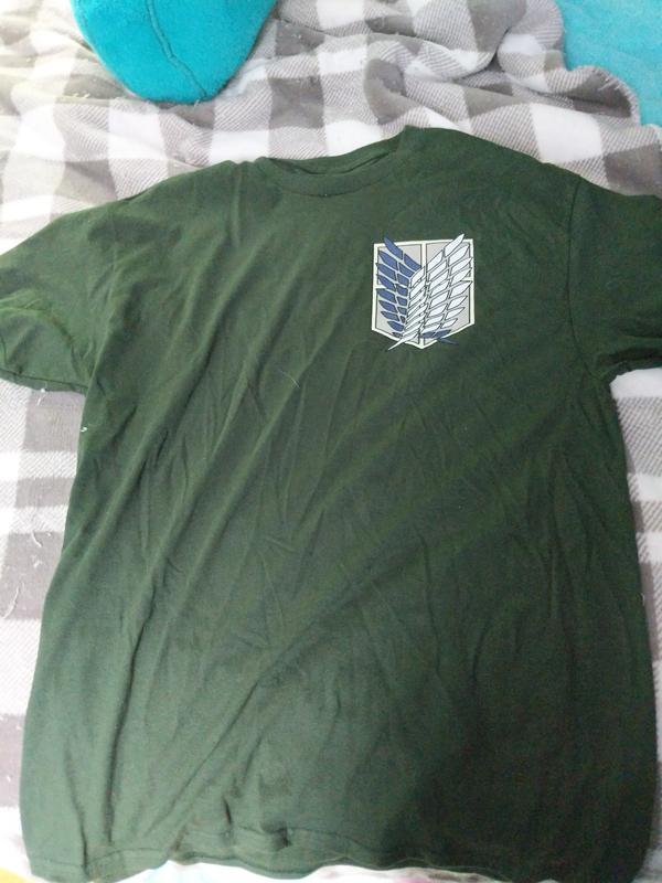 Attack on Titan Camo Type Scout Regiment with Wings of Freedom T-Shirt XL Tan