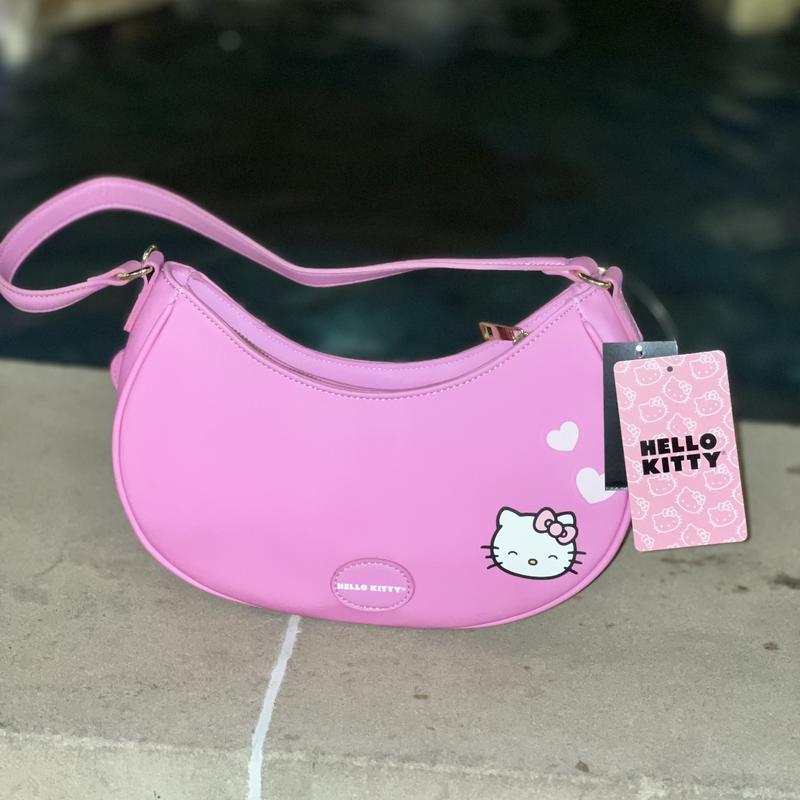 Her Universe Hello Kitty Pink Heart Baguette Bag