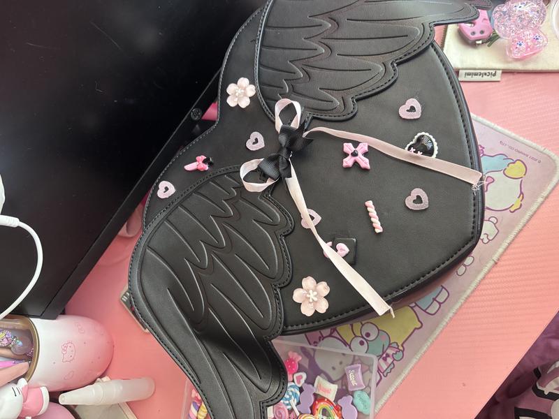 Angel‎ Wing Bow Heart Backpack Hot Topic Angel Wing Bow Heart Backpack | Hot Topic main image 3