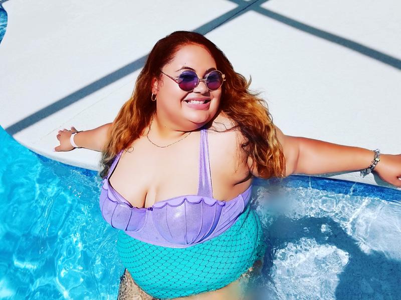 Plus Size - Disney The Little Mermaid Ariel Shell Purple Wireless Triangle  Bikini Top - Torrid