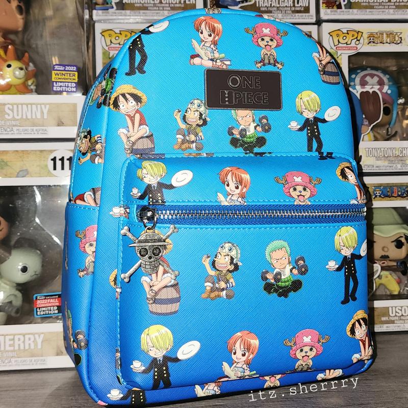 Anime OP Chopper Backpack Shoulders Bag Tony Tony Chopper PU Leather School  Bag Girls Boys Holiday